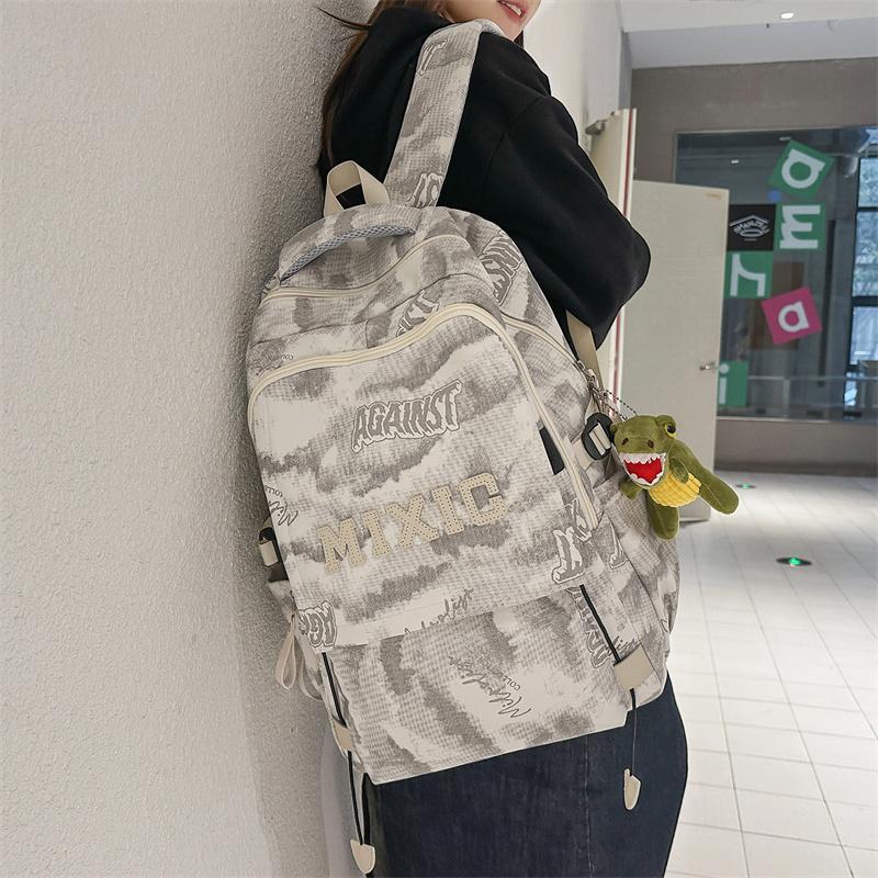 Рюкзак для ученика средней школы, граффити, мужской