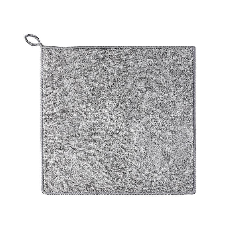 2378 Bamboo Charcoal Fiber Thickened Absorbent Dish Cloth Oil-free Kitchen Cleaning Bamboo Fiber Oil-removing Dishwashing Towel