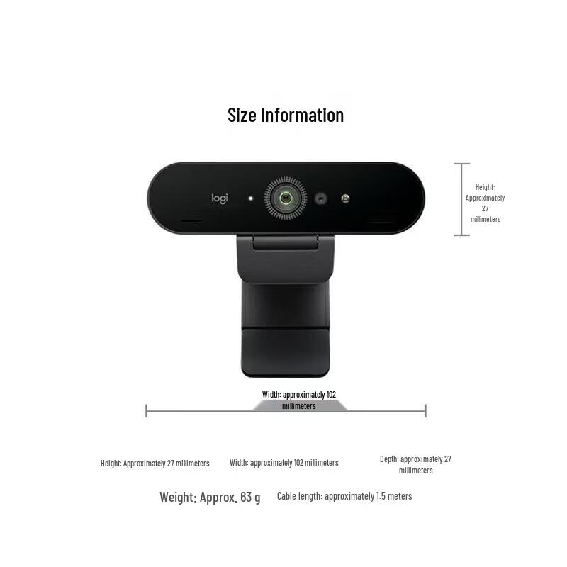 Logitech C1000e 4K Ultra HD Webcam for Live Streaming & Video Conferencing