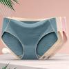 Summer Women Underpants Mid Waist Solid Color Butt-lifted Good Breathability Elastic