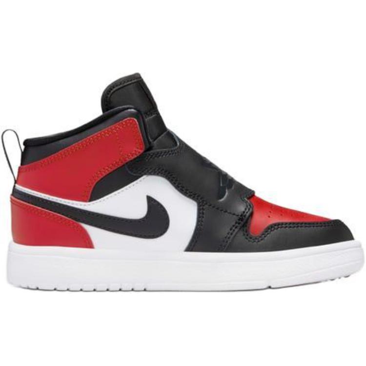 Air Jordan Sky Jordan 1 PS Bred Toe Kids Sneakers Black Varsity-Red White BQ7197-016
