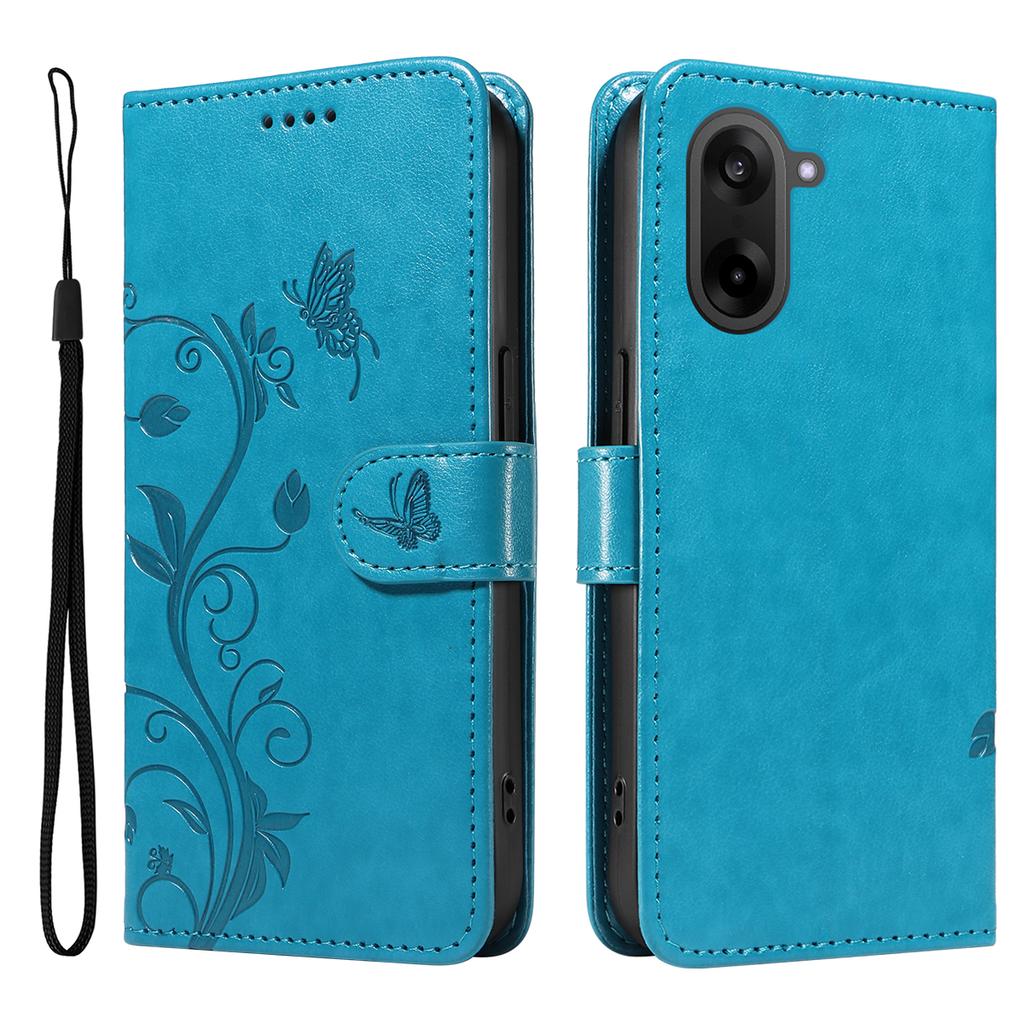 Для OnePlus Nord CE5 5G/OnePlus Ace 5 Racing 5G Чехлы из ПУ кожи с цветочным узором Кошелек-подставка Чехол для телефона с ремешком