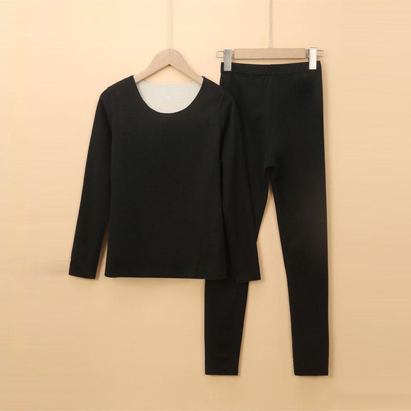 Модный комплект термобелья из двухстороннего флиса без швов для мужчин и женщин. Легкий зимний верх и низ.