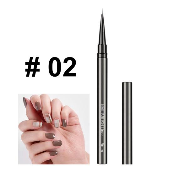 1/5 шт., кисть для дизайна ногтей, ультратонкие нейлоновые волосы, удобная ручка, металлический корпус, портативный, для начинающих, профессиональных, для самостоятельного дизайна ногтей, цветной лайнер для рисования, ручка для нанесения точек