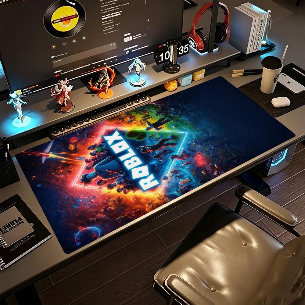Roblox Large Mouse Pad Keyboard Mat Study Desk Mat Non-Slip Rubber Bottom Suitable for Office Gaming PC Laptop