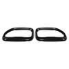 2PCS Tail Exhaust Pipe Cover Stainless Steel Glossy Black Replacement for X3 M40i 2018?2021