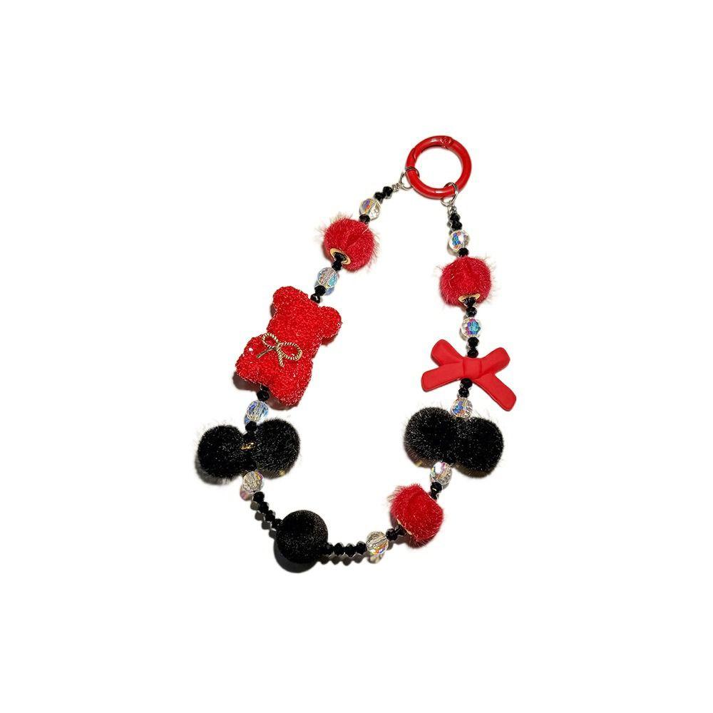 Бусины Медведь Телефон Шнур Y2k Сумка Подвеска Подвесной Роскошный Автомобиль Брелок Сумка Декор