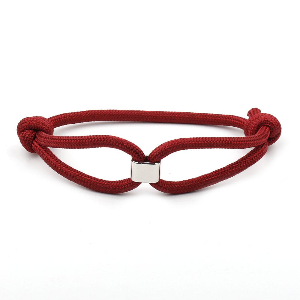 Lucky Men Women Sauvignon Blanc Knot Rope Bracelet For Lovers Distance Couple Bracelet Minimalist Yoga Meditation