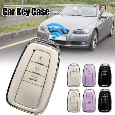 Чехол для дистанционного ключа для Toyota/Camry/Corolla CHR C-HR RAV4/Land/Cruiser/Prado, чехол для автомобильного ключа, мягкий чехол из ТПУ с полным покрытием
