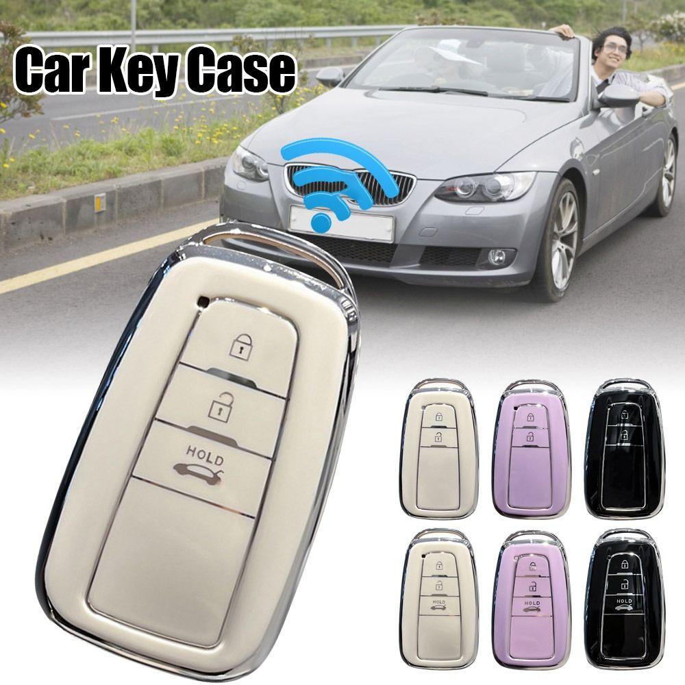 Remote Key Case For Toyota/Camry/ Corolla CHR C-HR RAV4/Land/Cruiser/Prado Car Key Case Soft TPU Full Cover Key Cover Shell