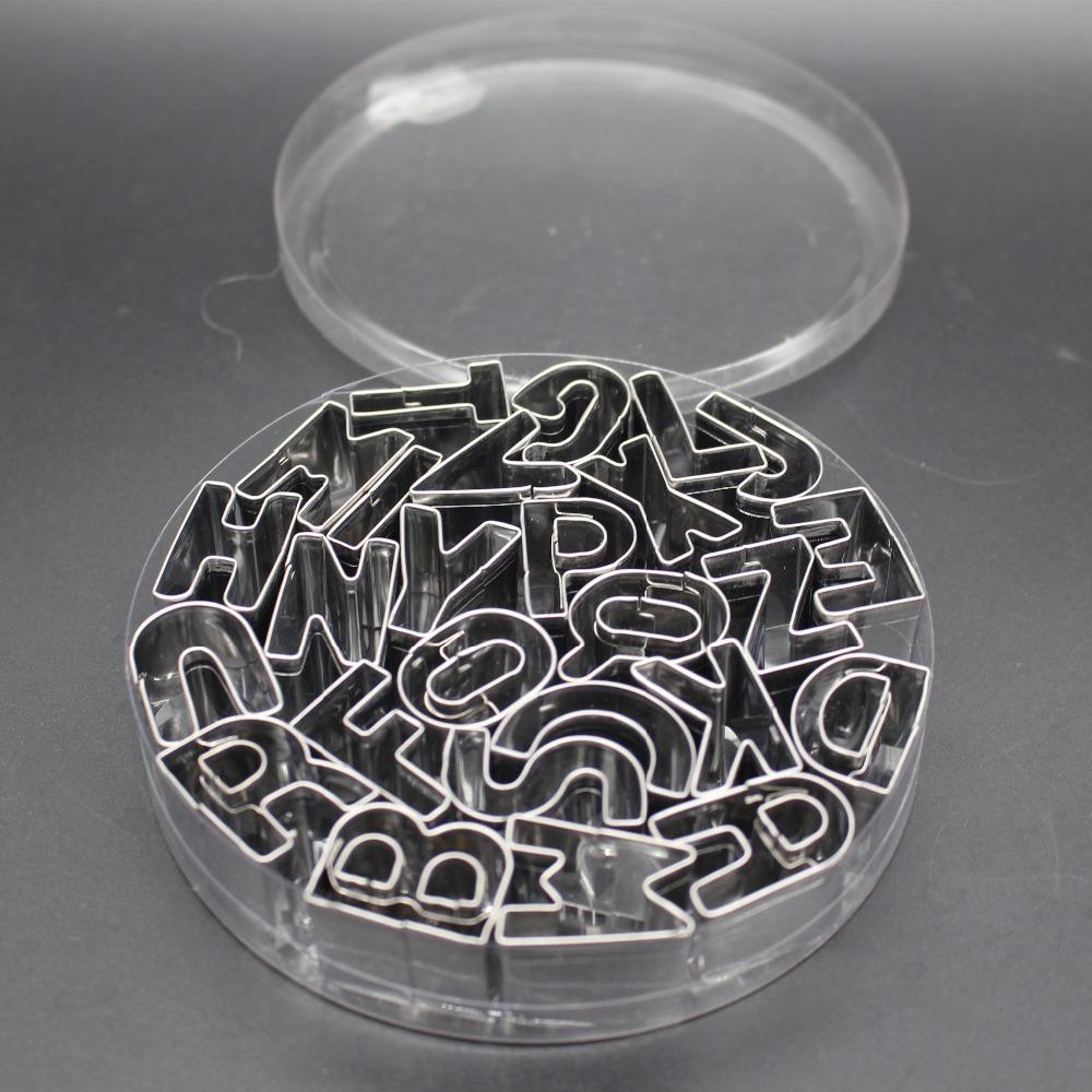 Формочки для печенья в виде букв алфавита из нержавеющей стали, набор формочек для печенья, набор формочек для украшения тортов, набор формочек для помадки