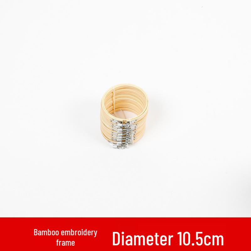 Пластиковый обруч для вышивания в стиле бамбука: Сделанная вручную круглая рамка и подставка
