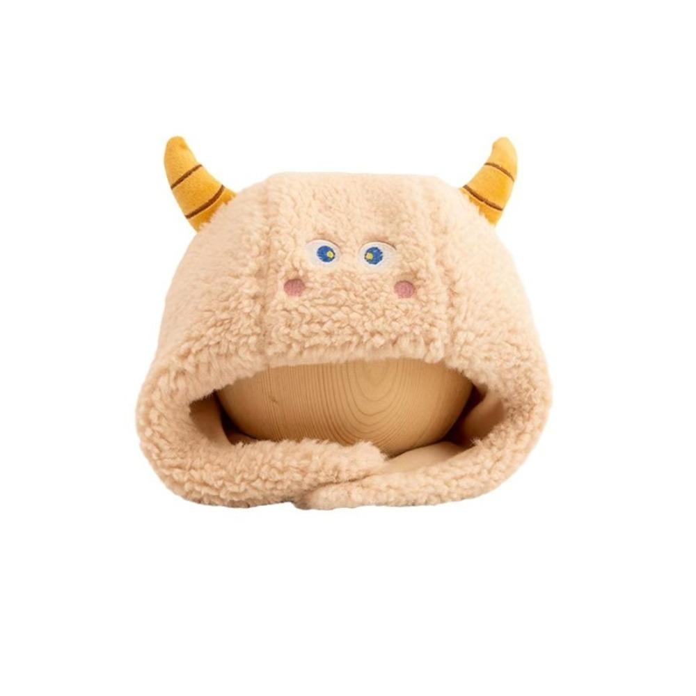 Earflaps Baby Winter Hat Cow Horn Ear Protection Cap Cartoon Baby Beanie  Outdoor