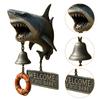 Дверной звонок «Атака акулы», дверной звонок в форме акулы, новинка, настенный колокольчик для помещения и улицы, для входной двери, крыльца, домашнего декора