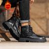 Модная мужская обувь на осень и зиму Модный минималистский стиль Уличный стиль Мотоциклетные уличные прогулки Повседневные деловые офисные ботинки 39-45