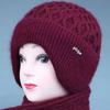 Шапка Женская Осенне-зимняя Флисовая Теплая Шапка Пожилой Женщины Вязаная Шапка Защита Ушей Шерстяная Шапка