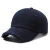 Washable Hole Baseball Cap For Men Women Hat Solid Sunscreen Baseball Hats Cotton Outdoor Sport Running Visor Cap