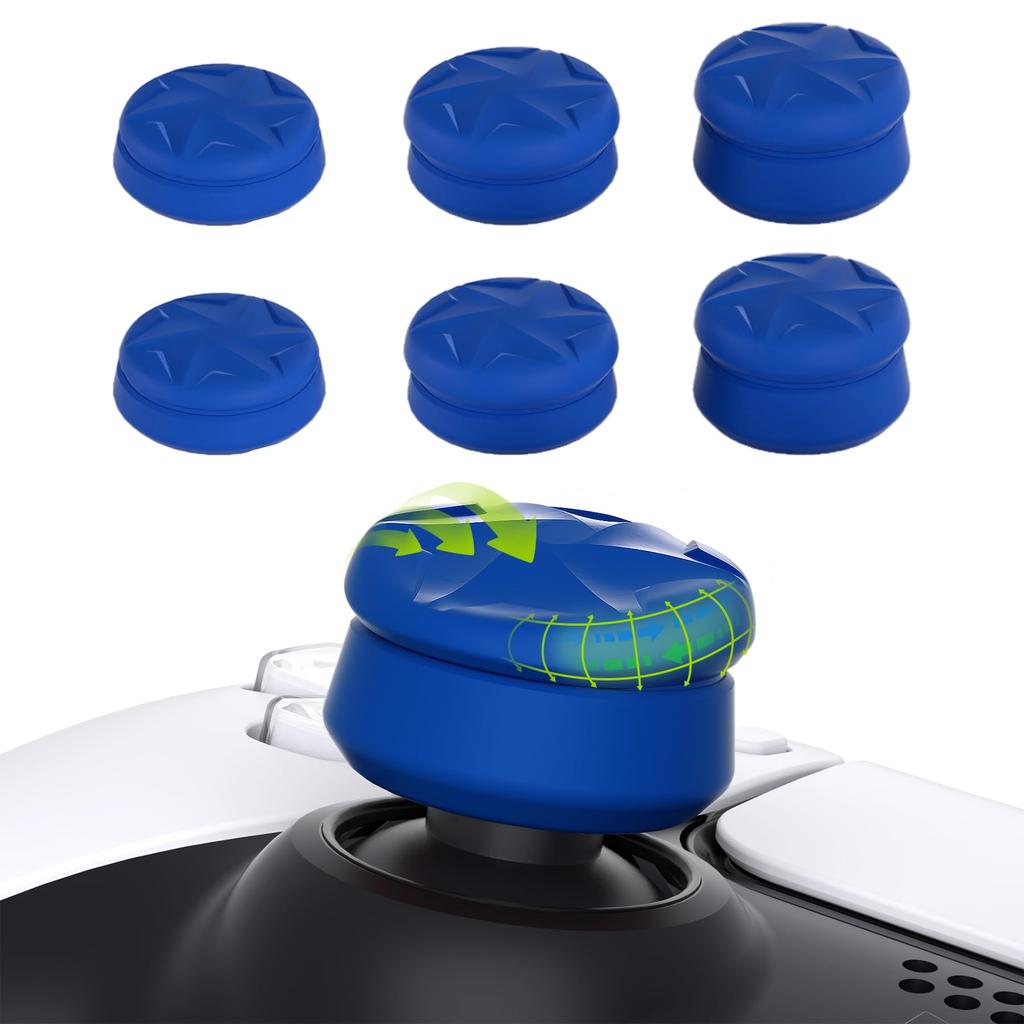 PlayVital Thumb Cushion Cap Cover Thumb Grip for PS5 PS4 Thumbstick Grip Cover for Xbox Core Xbox One Elite Series 2 Wireless Thumb Grip Cap for