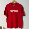 Винтажная футболка Compaq Computing Мужская XL Extra Large Красная Hanes Beefy-T 90-е