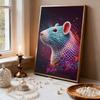 5D DIY Безрамная Жемчужная Картина с Рисунком Крысы, Набор для Раскрашивания, Подходит для Домашней Гостиной, Спальни и Другого Настенного Декора, Художественные Картины