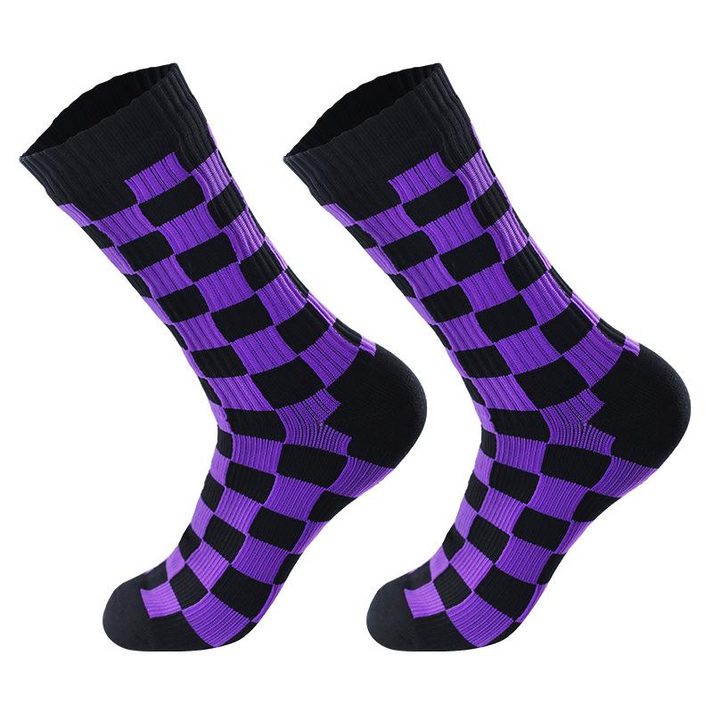 Unisex Mid Calf Ski Socks, Nylon Breathable Sweat Absorbent Winter Sports Socks for Men Women, 168N Terry Knit Thermal Socks