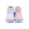 Converse Chuck Taylor All Star Удобные Универсальные Высокие Кеды из Канваса Женские Кроссовки Розовые Белые 168187F