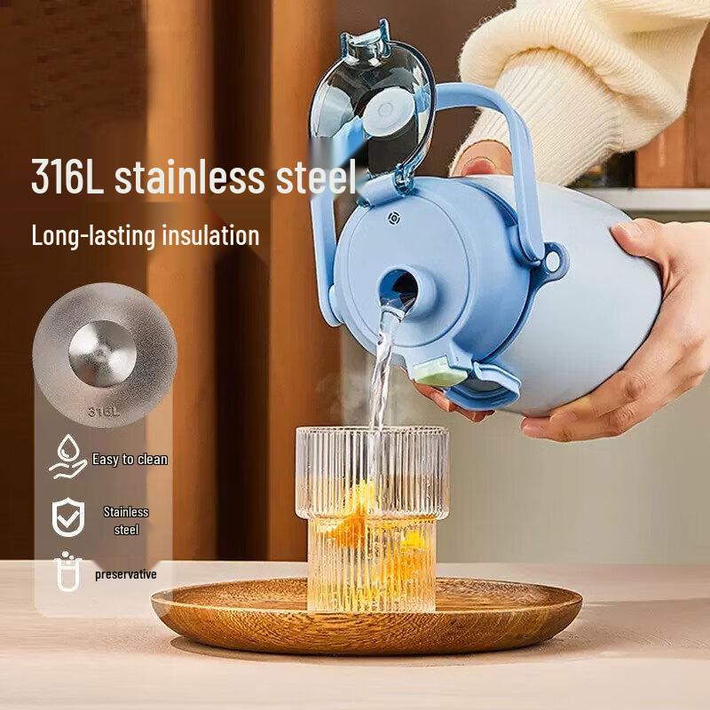 LOCK&LOCK Изолированная бутылка для воды с соломинкой из нержавеющей стали 316L