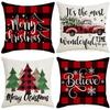 New Christmas Pillowcase Living Room Sofa Bedroom Cushion Pillow Model Room Home Holiday Decoration