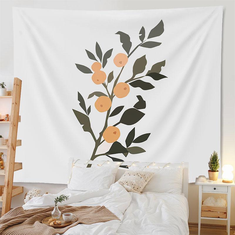 Богемный гобелен комната арт-деко фон ткань абстрактные геометрические лицо листья гобелен домашний декор
