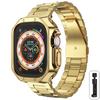 Металлический ремешок + ТПУ чехол для Apple Watch Ultra Ремешок 49мм 41мм 45мм 40мм 44мм Чехол Браслет из нержавеющей стали Серия 8 7 6 SE 5 4 42мм