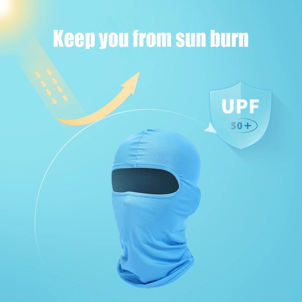 Summer Balaclava Biking Caps Sport Full Face Cover Bicycle Motorcycle Sunscreen Wind Resistant Dust Resistant Tactical Hiking Neck Gaiter