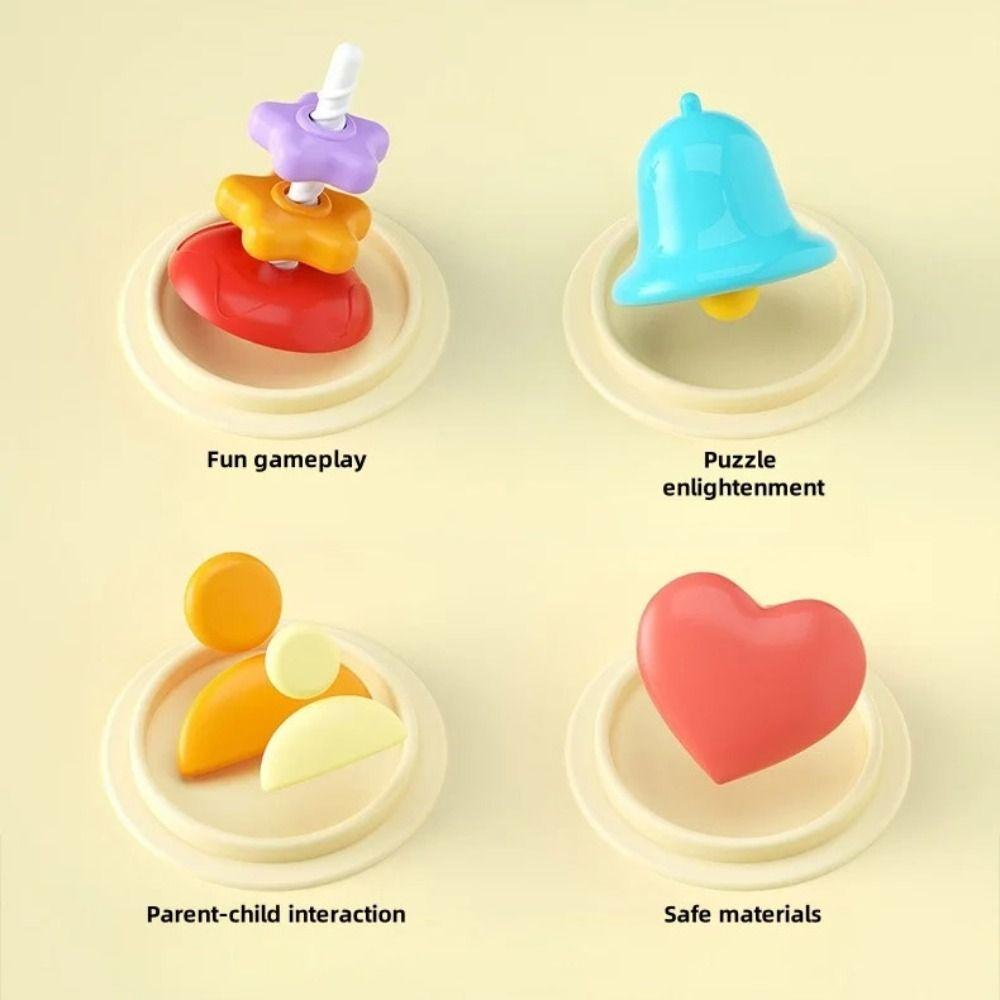 Радужная башня Вращающаяся радужная башня Игрушка Монтессори Составление радужной башни Дети