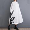 Long Sleeve Plus Size Cotton Vintage Floral New In Dresses for Women Casual Loose Spring Autumn Shirt Dress