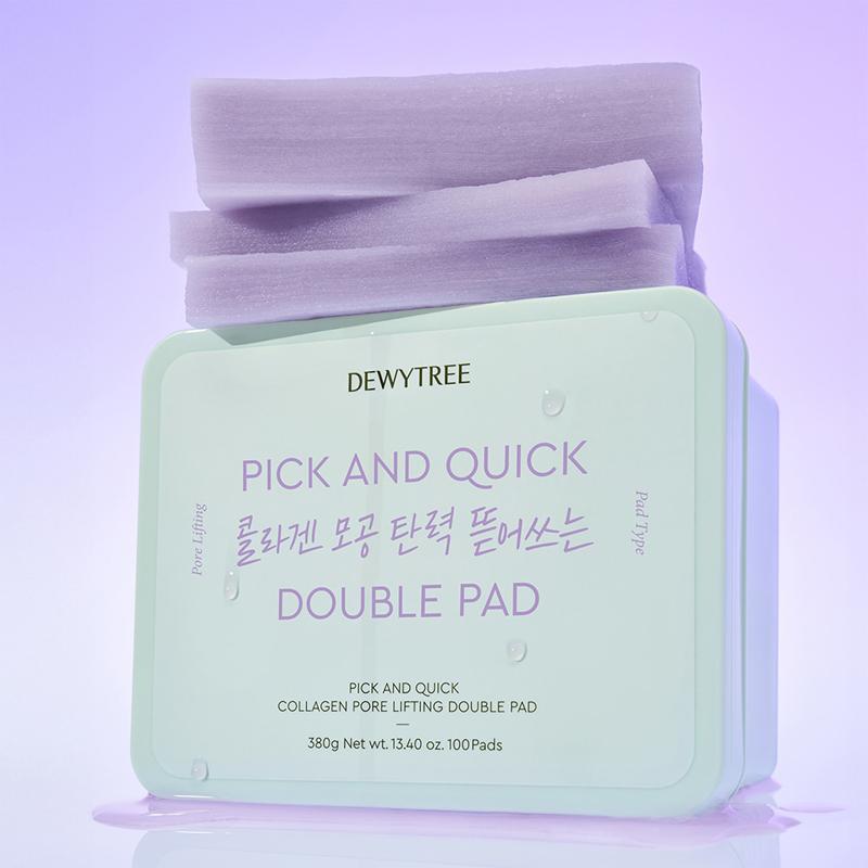 DEWYTREE Pick and Quick Collagen Pore Lifting Double Pad 380 г 100 шт.