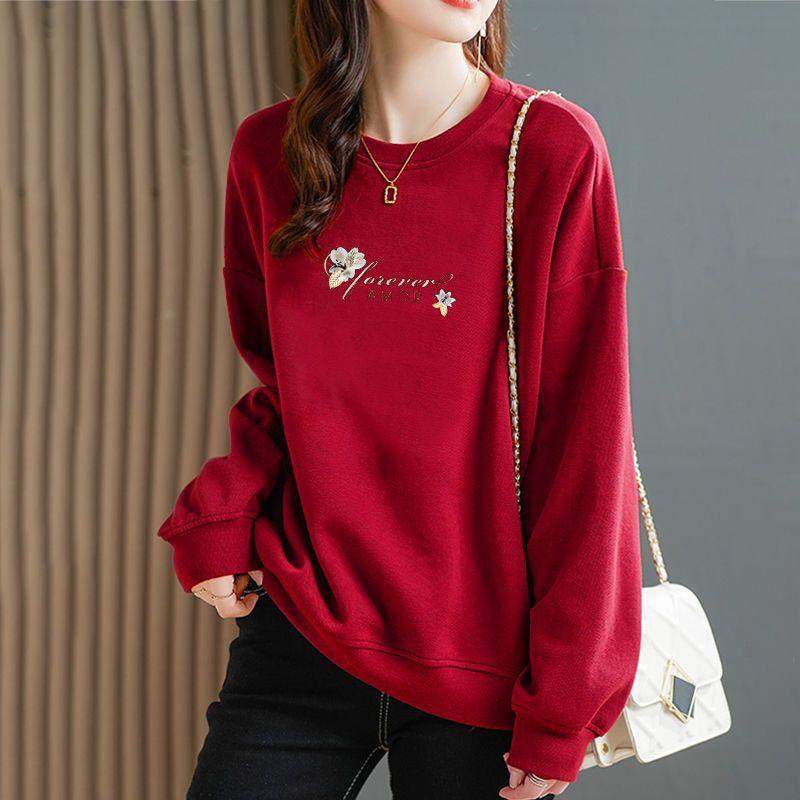 Весенне-осенний женский пуловер, толстовка с теплым низом и верхом, свободная толстовка с капюшоном для женщин