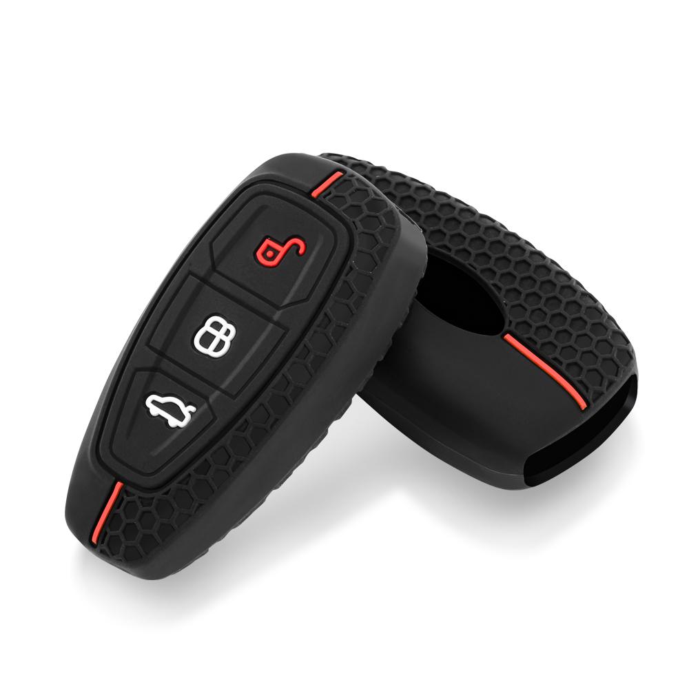 Чехол для ключа с 3 кнопками для Ford Transit Custom Mondeo Fiesta Kuga ST Line MK3 Focus 3, чехол для универсала Ecosport, защита ключа