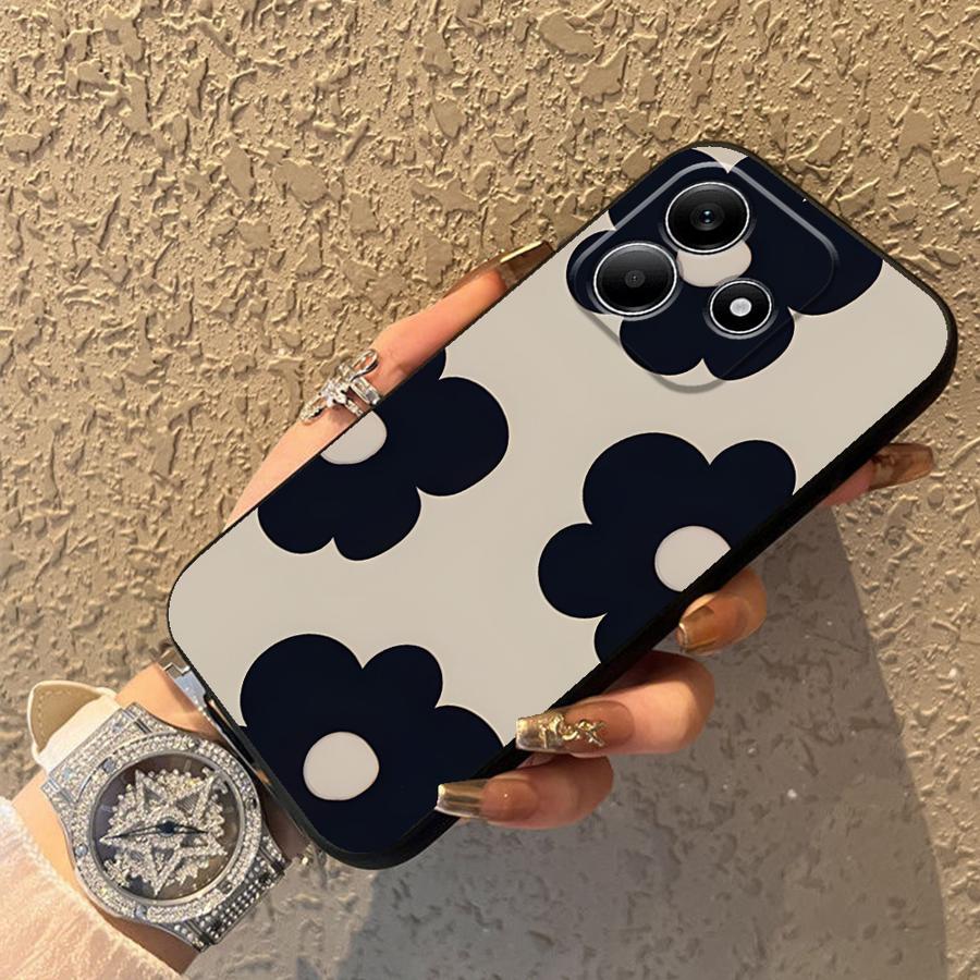Simple Pattern Black Soft Phone Cover Case for Xiaomi Redmi Note 10S 7 8 9S 13 14 Pro Plus 12s 11s 9 10 11 12 Pro