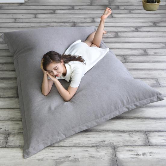 Чехол-мешок для фасоли, моющийся, однотонный, 100x140 см, защитный чехол для дивана для гостиной, чехол для дивана, не входит в комплект, домашний декор