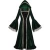 Medieval Floor Length Dress for Women Cosplay Costumes Carnival Middle Ages Stage Performance Gothic Court Victoria Dresses