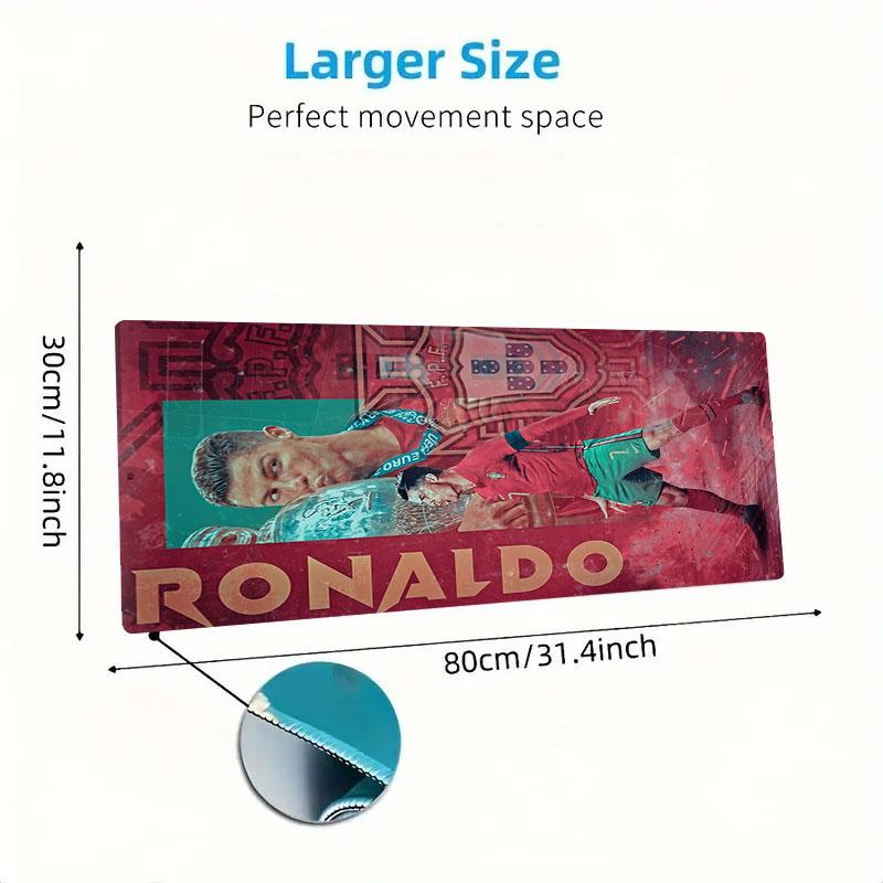 Ronald Mouse Pad, Large Gaming Desk Mat, Non-slip XXL Mousepad for Laptop & Tablet, Mini PC Playmat with Stitched Edges