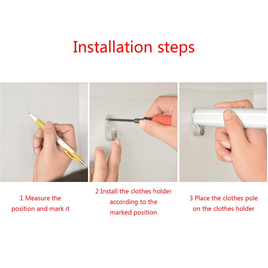 4x Овальная опора для вешалок из сплава, гнездо для вешалок для одежды, круглый кронштейн, утолщенные металлические кронштейны для вешалок для одежды