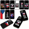 Cover for Samsung Galaxy A36 A17 A26 A07 A35 A54 A53 A13 A33 A34 S8 S9 S20 S21 FE S10 Plus Phone Case The Czech Republic Flag