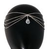 Bohemian Rhinestone Head Chain Headwear Boho Headband Fashion Forehead Chain  Wedding
