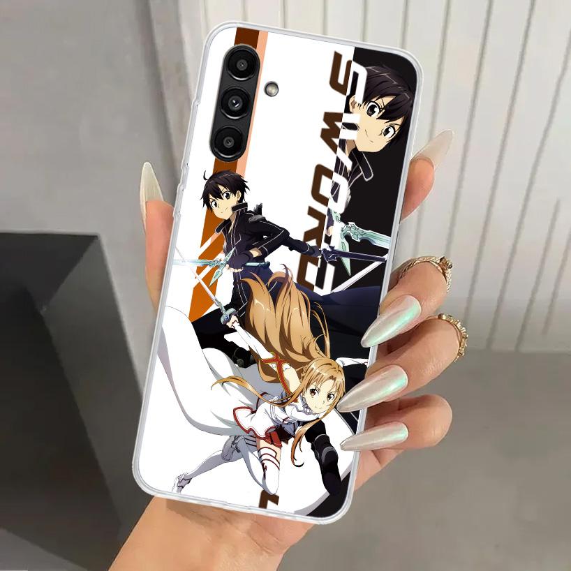 Чехол для телефона аниме Sword Art Online SAO для Samsung Galaxy A17 A16 A37 A26 A36 A57 A56 A15 A25 A35 A55 A14 A24 A34 A54 A13 A23 A33