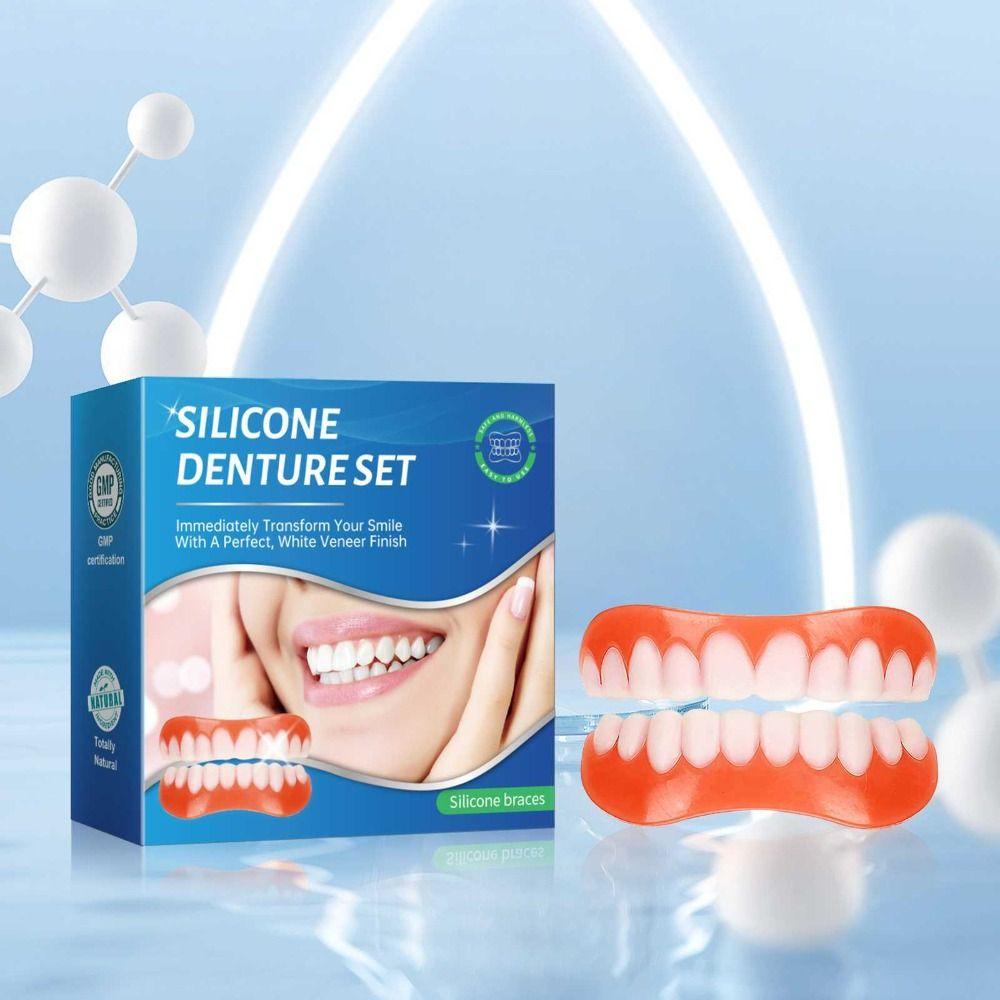 Мгновенный силиконовый набор для перебазировки зубных протезов Исправьте свою улыбку Силиконовый набор для зубных протезов Виниры Зубы