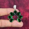 Chrome Diopside Handmade Gemstone Pendant, 925 Solid Sterling Silver Pendant, Unique Design Jewelry Pendant