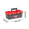 Small Toolbox Easy Access Handled Heavy Duty Handle Maintenance DIY Tool Storage For Vehicle Car Home Office Workshop Garage