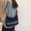 Denim Bag Female Patchwork Crossbody Bag Large Capacity Shoulder Bag
