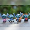 MINISO 4Pcs/Set Anime Lilo & Stitch Action Figure Cute Model Doll DIY Cake Decoration Birthday Gift for Kids Friends