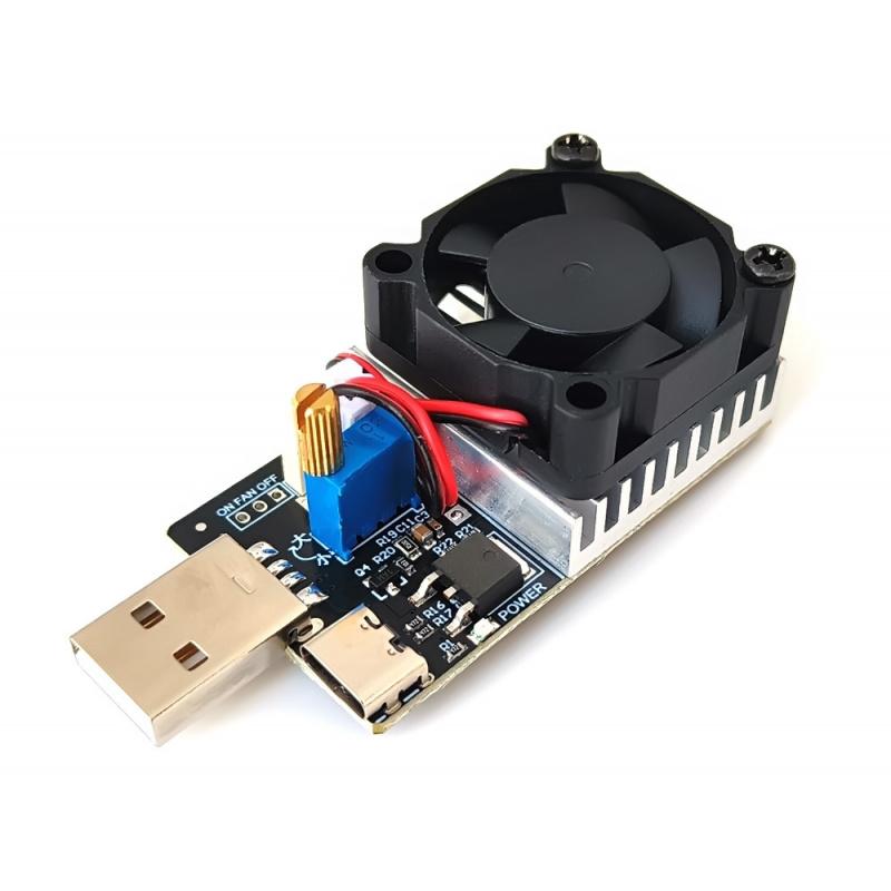 USB Регулируемая электронная нагрузка с постоянным током Тестер аккумуляторов Модуль разряда для старения Разрядный резистор быстрой зарядки